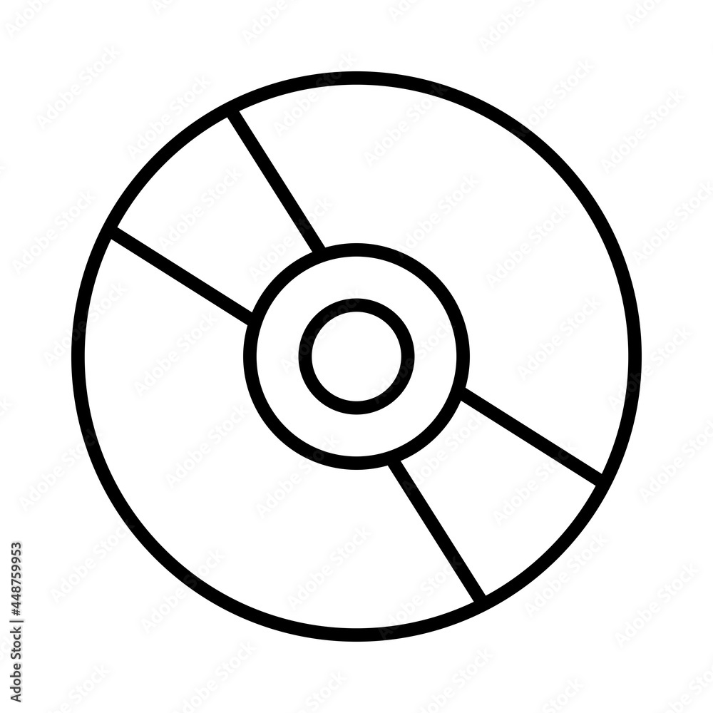 Cd Vector line Icon Design Cd Vector line Icon Design