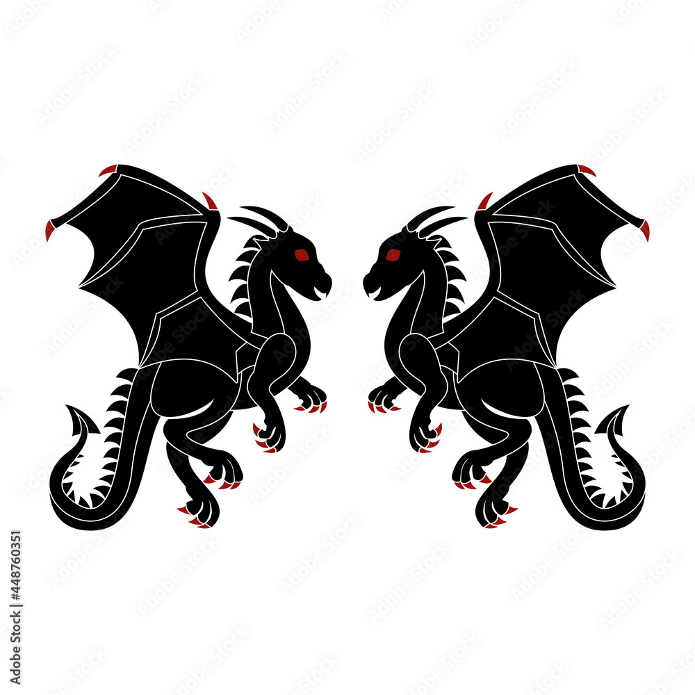 Black dragon logo