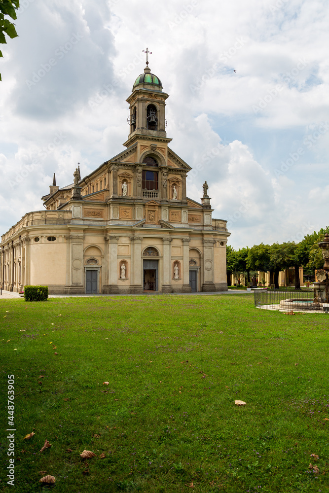 Obraz premium Sanctuary of Madonna Dei Campi in Stezzano , province of Bergamo , Italy