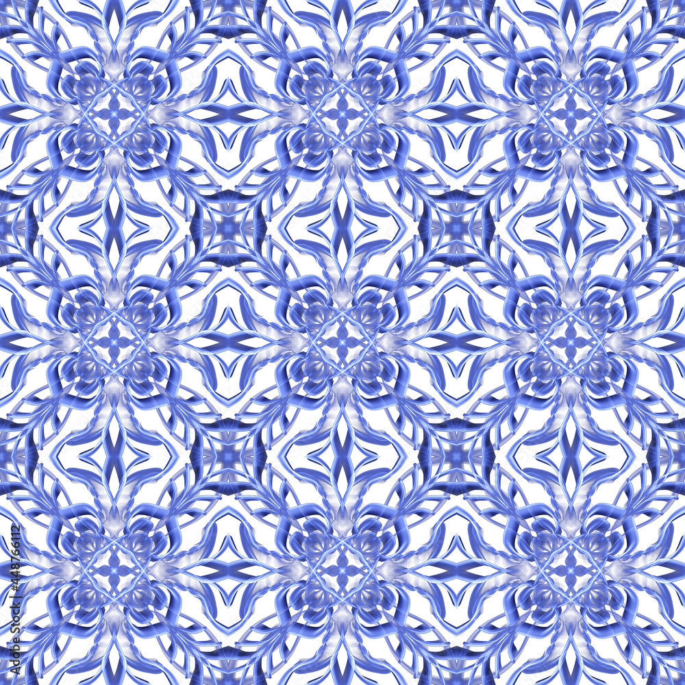 Seamless abstract geometric floral monochrome surface pattern Seamless abstract geometric floral monochrome surface pattern