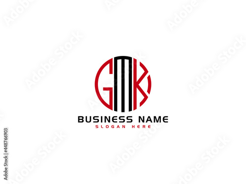 Creative GMK Logo Letter Vector Image Design For Your Business photo