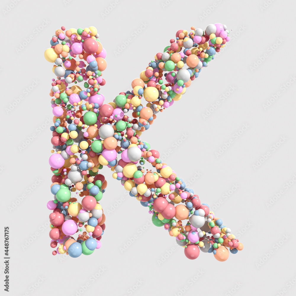 Colorful Sweet Letter Concept