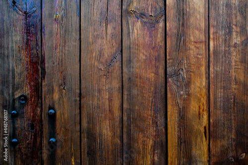 fragment of old wooden door textured background