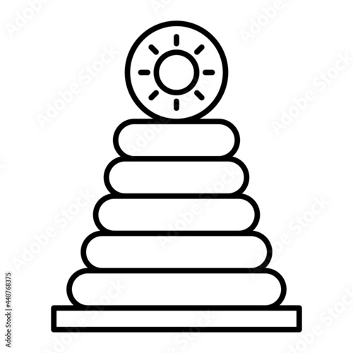 Vector Stacker Outline Icon Design