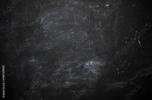abstract black background with stains from chalk blank for writing information