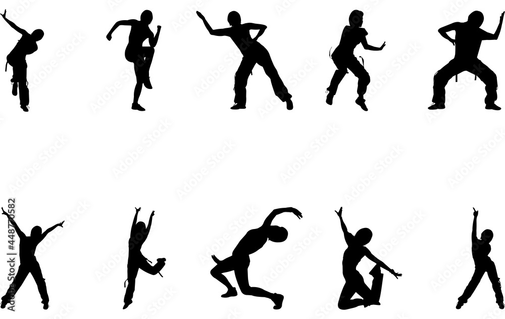 Zumba silhouette vector Zumba silhouette vector