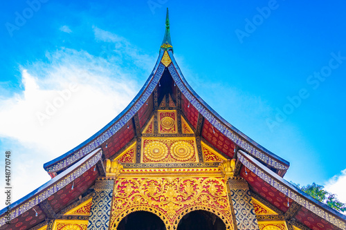 Wat Xieng Thong temple of Golden City Luang Prabang Laos.