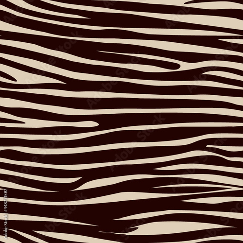 Seamless Pattern with zebra stripes - Animal Print