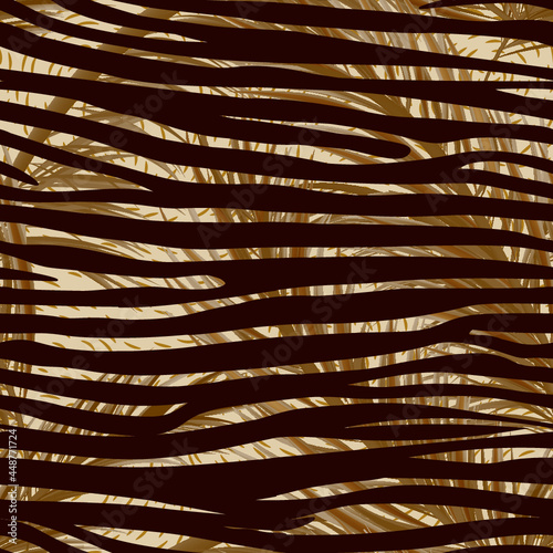 Seamless Pattern with zebra stripes - Animal Print