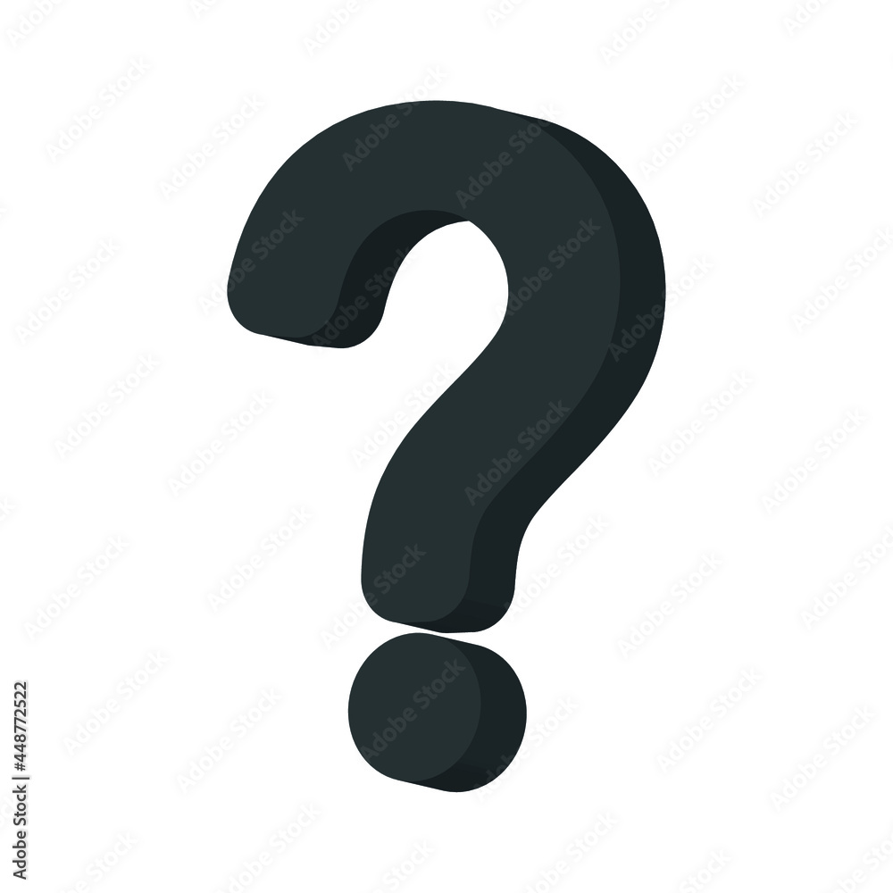 3 D question mark on white background
3 D question mark on white background