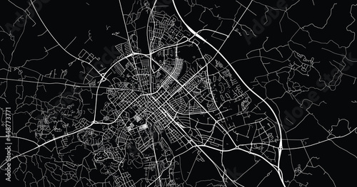 Urban vector city map of Uppsala, Sweden, Europe photo
