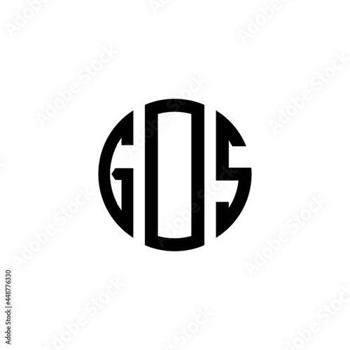 GDS letter logo design. GDS letter in circle shape. GDS Creative three letter logo. Logo with three letters. GDS circle logo. GDS letter vector design logo  photo