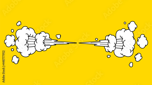 Angry smoke stressed emotion vector background