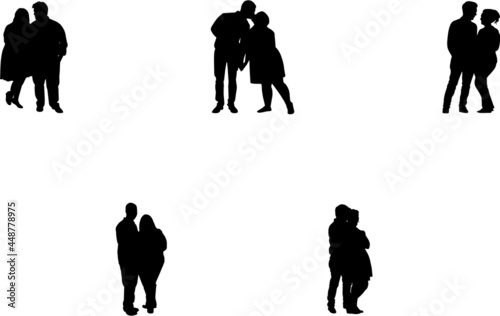 Curvy | Chubby |Heavy Couples Vector SIlhouette