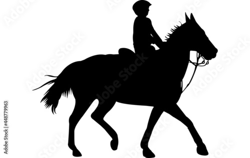 Walk Trot Keyhole Race Jr Silhouette Vector