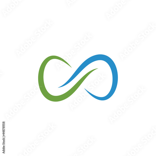 infinity logo icon design template vector