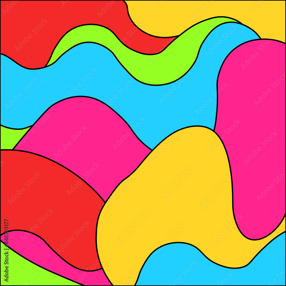 abstract background in pop art style in yellow, green, blue, pink, purple colors abstract background in pop art style in yellow, green, blue, pink, purple colors