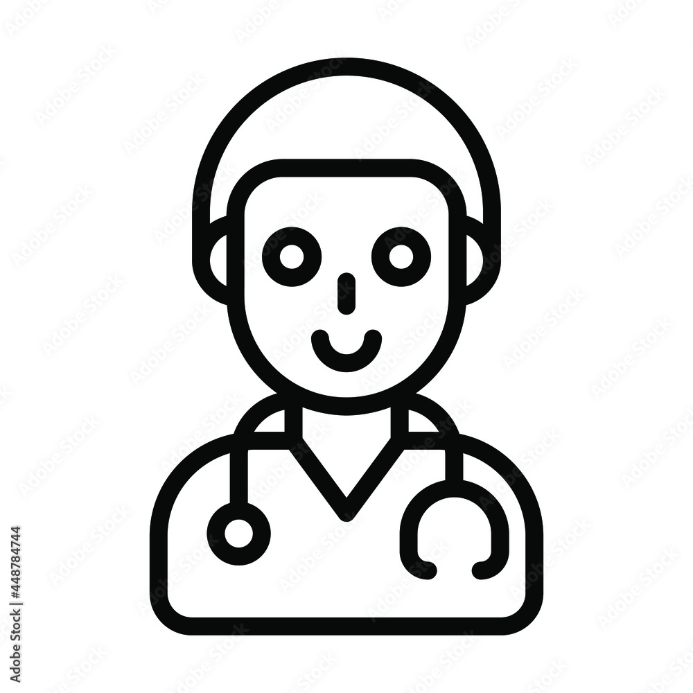 Doctor Healthcare Medical, vector graphic Illustration Icon.