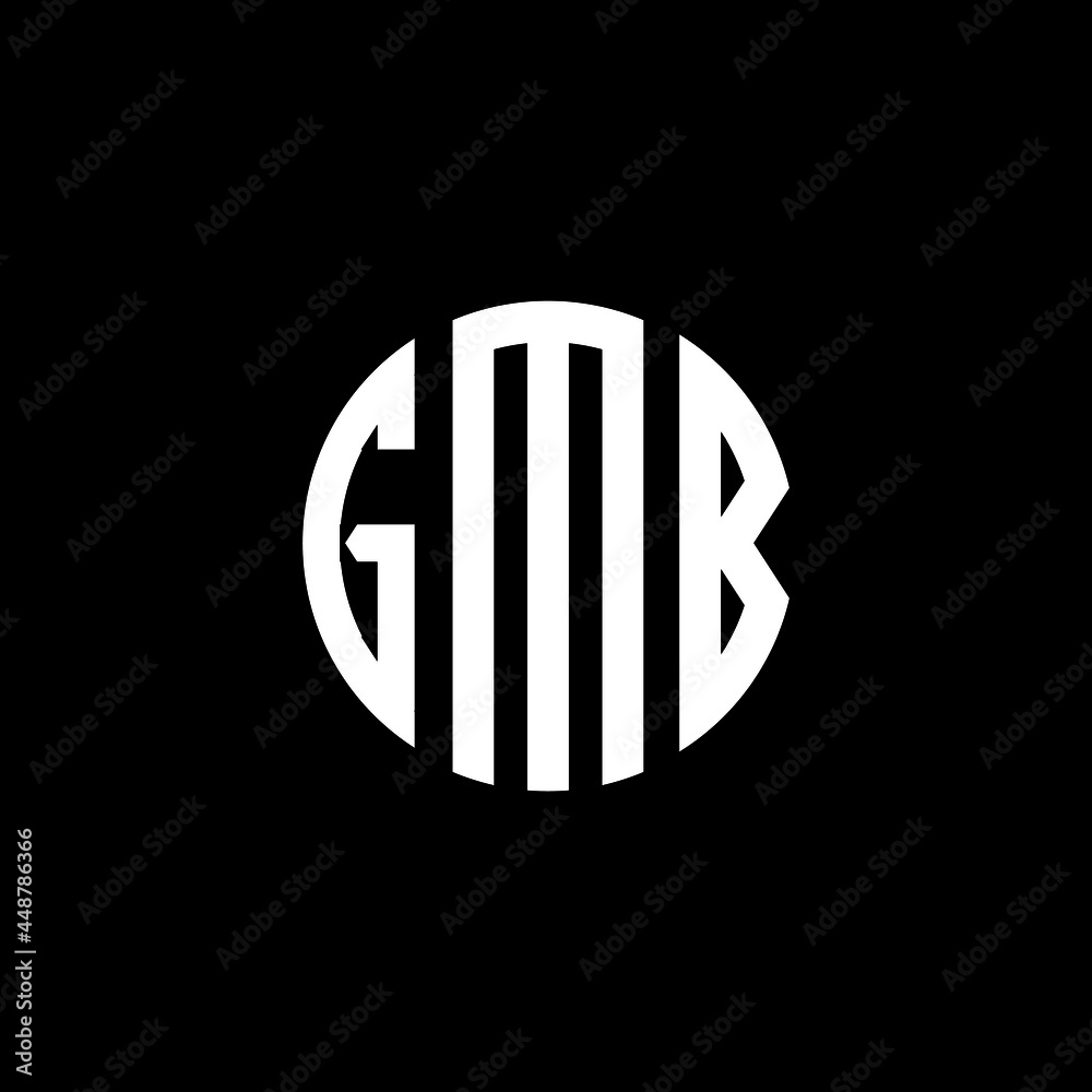 GMB letter logo design. GMB letter in circle shape. GMB Creative three ...