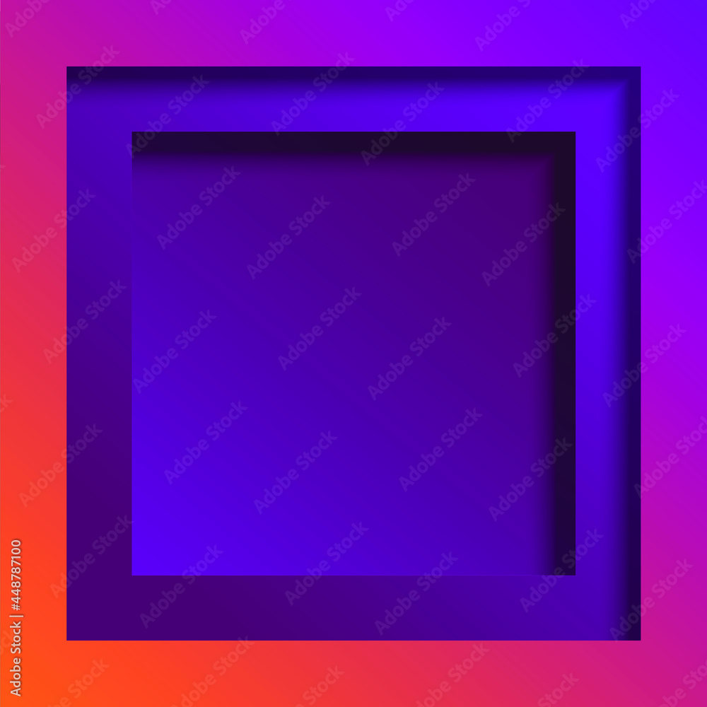 fluid papercut abstract background with multicolor smooth gradient purple,violet,orange. fit for your business and social media posting.