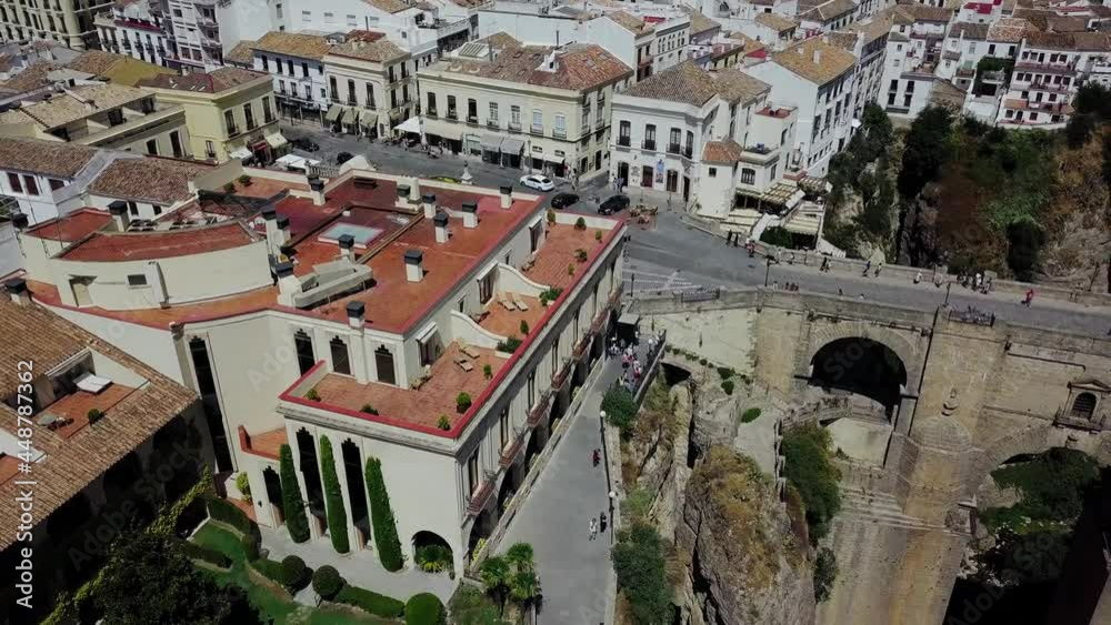 Beautiful gorge, bridge and architecture in Ronda, Andalusia, Spain Beautiful gorge, bridge and architecture in Ronda, Andalusia, Spain