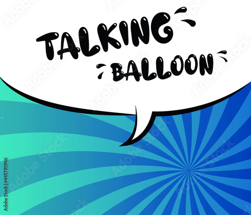 Colorful background in pop art style. retro comic speech bubble. Speech bubble illustration design for comic book, ad text, web design, poster.