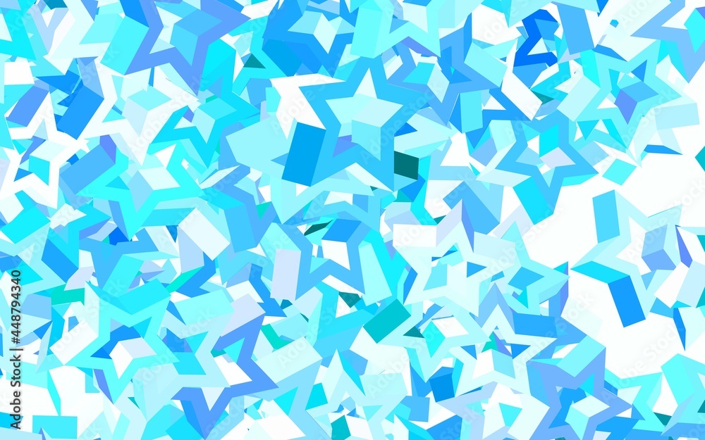 Light Green vector layout with bright stars. Light Green vector layout with bright stars.
