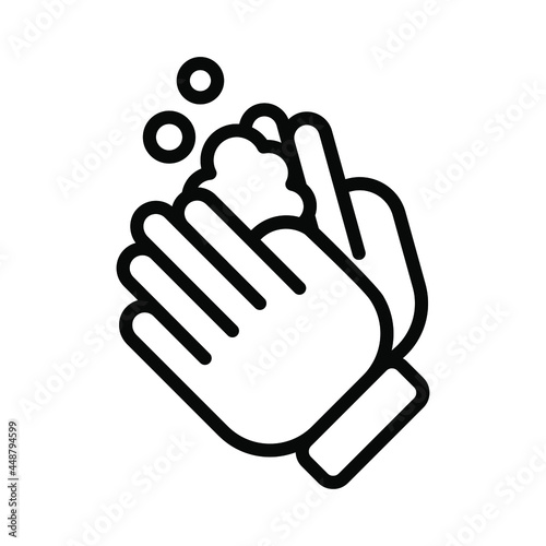 Hand Washing Healthcare Medical, vector graphic Illustration Icon.