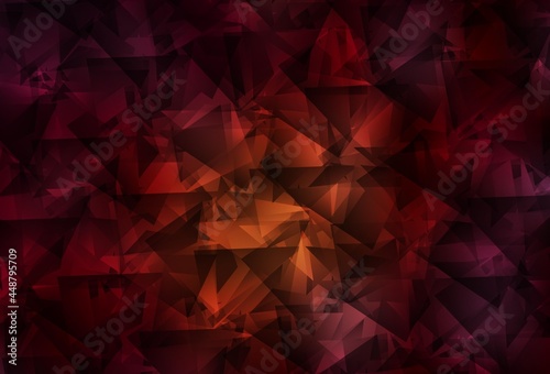 Dark Red vector low poly texture.