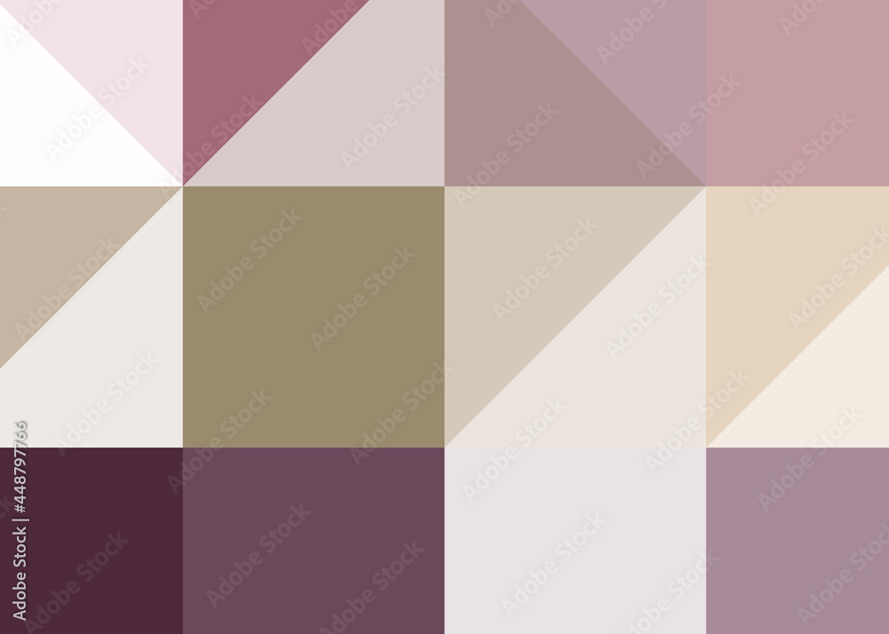 Fototapeta premium Abstract color Low-Polygones Generative Art background illustration