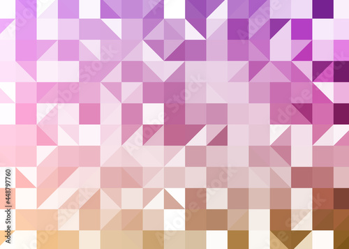 Abstract color Low-Polygones Generative Art background illustration