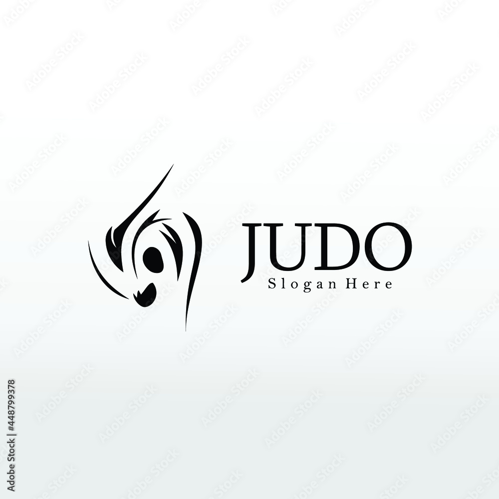 judo sport logo, self defence abstrac illustration judo sport logo, self defence abstrac illustration