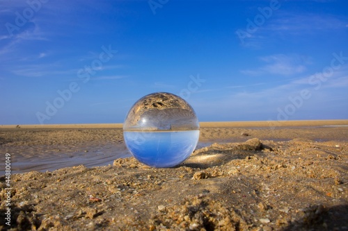 Lensball on the beach