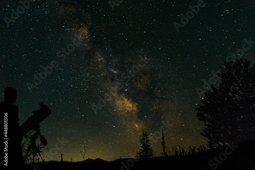 Milky Way and a wandering boy