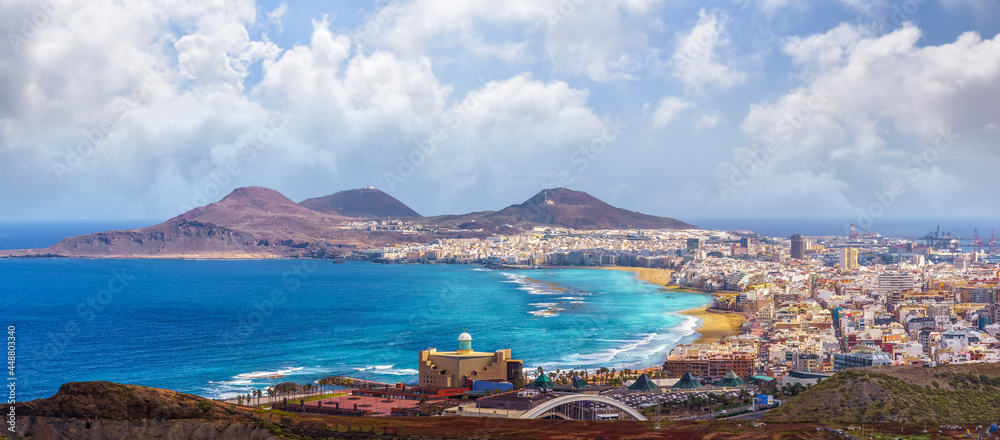 Panoramic view of Las Palmas, Gran Canaria, Canary Islands, Spain  Stock-foto | Adobe Stock