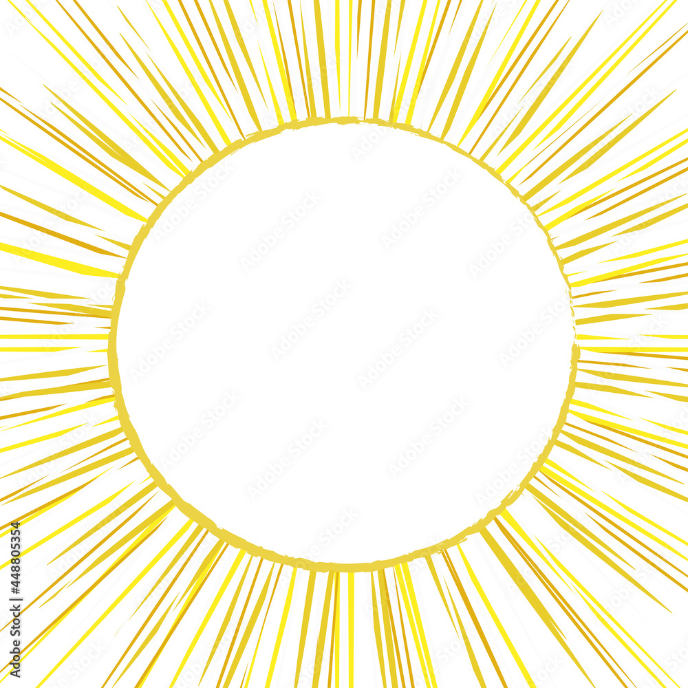 Fototapeta premium Background circle sun banner