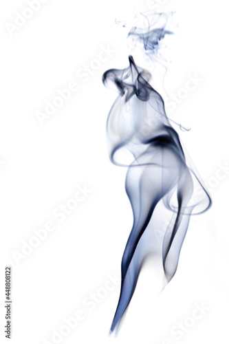 Smoke steam. Blur black smoke, abstract fog or steam mist cloud isolated on white background. Steam flow in pollution, vapor cigarette, gas, dry ice.