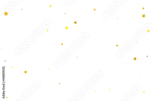 Orange Stars Wallpaper. Golden Texture Wallpaper. Yellow Confetti Modern. Gold Falling Background Glitter Symbol. Celebration Poster. Starry Isolated. Sparkling Greeting.