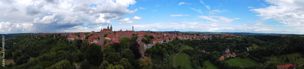 Nürnberg, Deutschland: Panorama über die Stadt