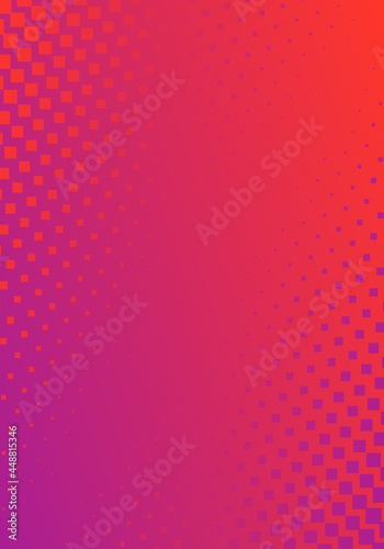 Modern Halftone Pattern Orange Violet Vivid Gradient Abstract Vertical Background Design Template