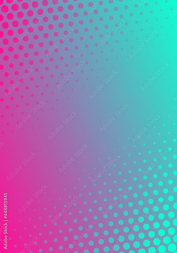 Modern Halftone Pattern Pink Turquoise Vivid Gradient Abstract Vertical Background Design Template Modern Halftone Pattern Pink Turquoise Vivid Gradient Abstract Vertical Background Design Template
