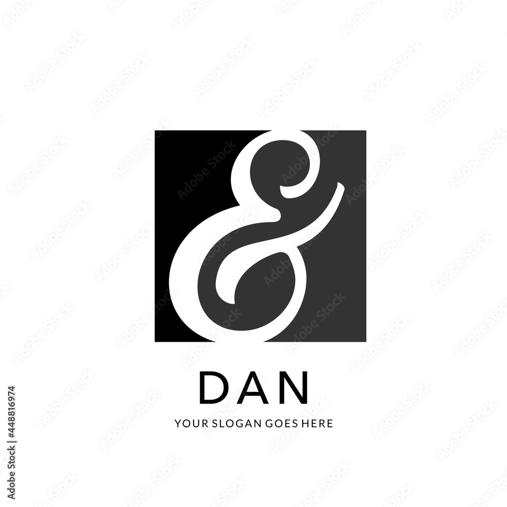 logo & in simple and luxurious monogram style