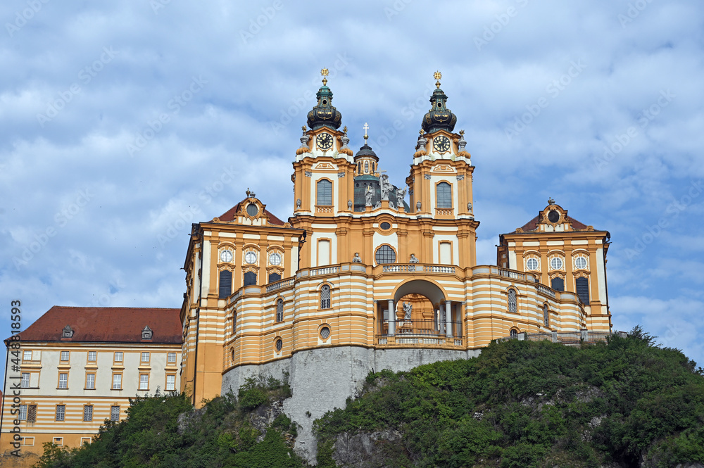 Melk Abbey Monastery in Wachau valley  Austria