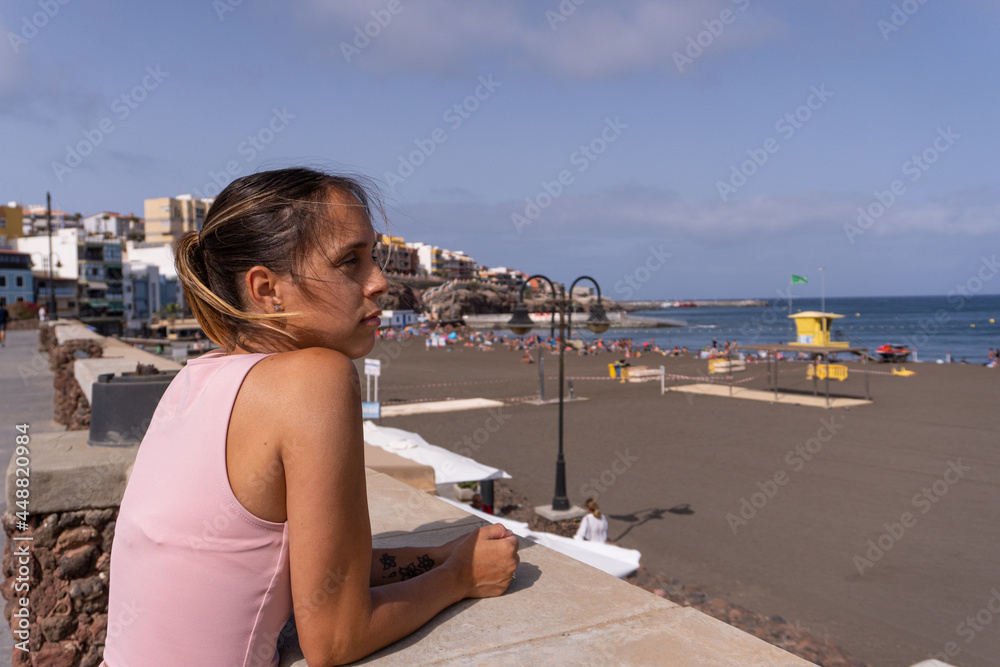 unrecognized, unrecognizable, happy, runner, exercise, person, thirsty, jogging, smart, athletic, cardio, female, ocean, fitness, healthy, beach, activity, girl, jogger, woman, tracker, summer, lifest