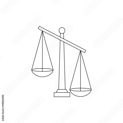 Isolated outline libra icon zodiac sign Vector