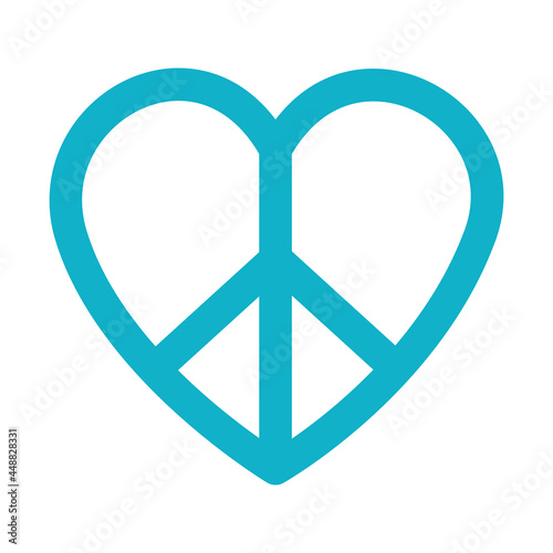 heart peace symbol