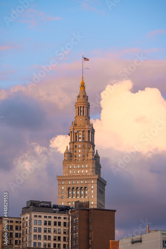Canvas Print Terminal Tower in Cleveland Ohio