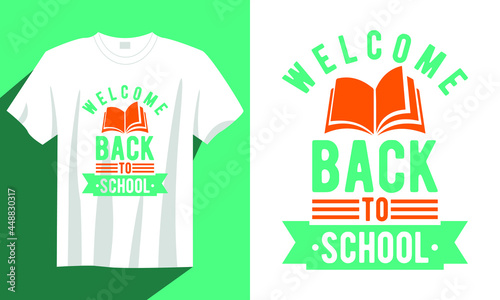 Welcome back to school t-shirt, Vintage back to school t-shirt design, Typography back to school t shirt, Calligraphy back to school t-shirt design