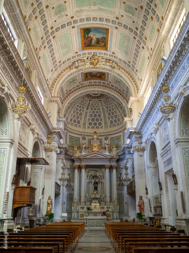 Fototapeta premium Main nave of Chiesa di Sant'Alfonso Maria de'Liguori