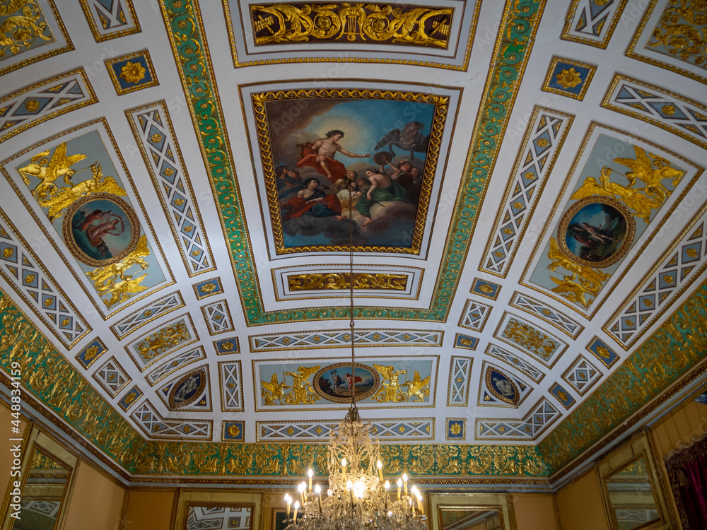 Fresco covered ceiling Palazzo Spadaro, Scicli